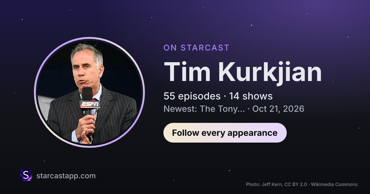 The preview card for Tim Kurkjian