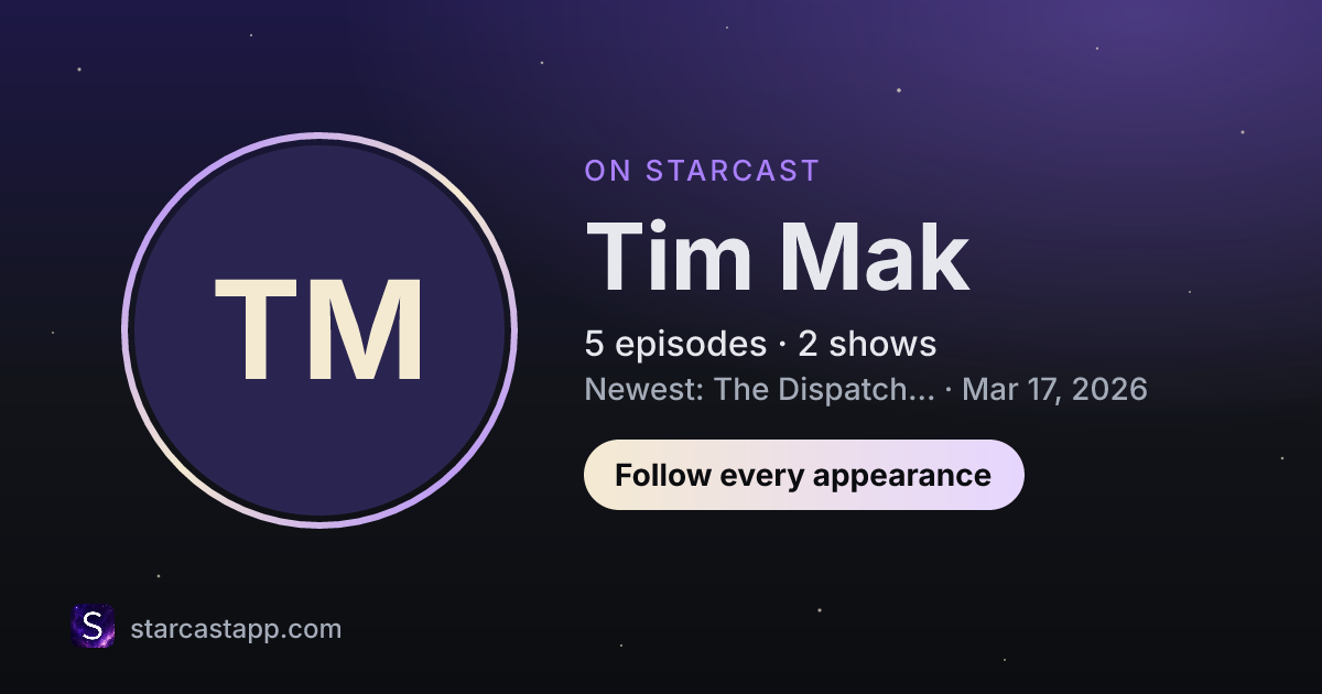 The preview card for Tim Mak