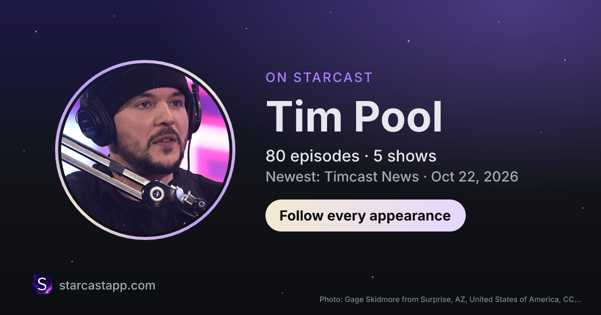 The preview card for Tim Pool