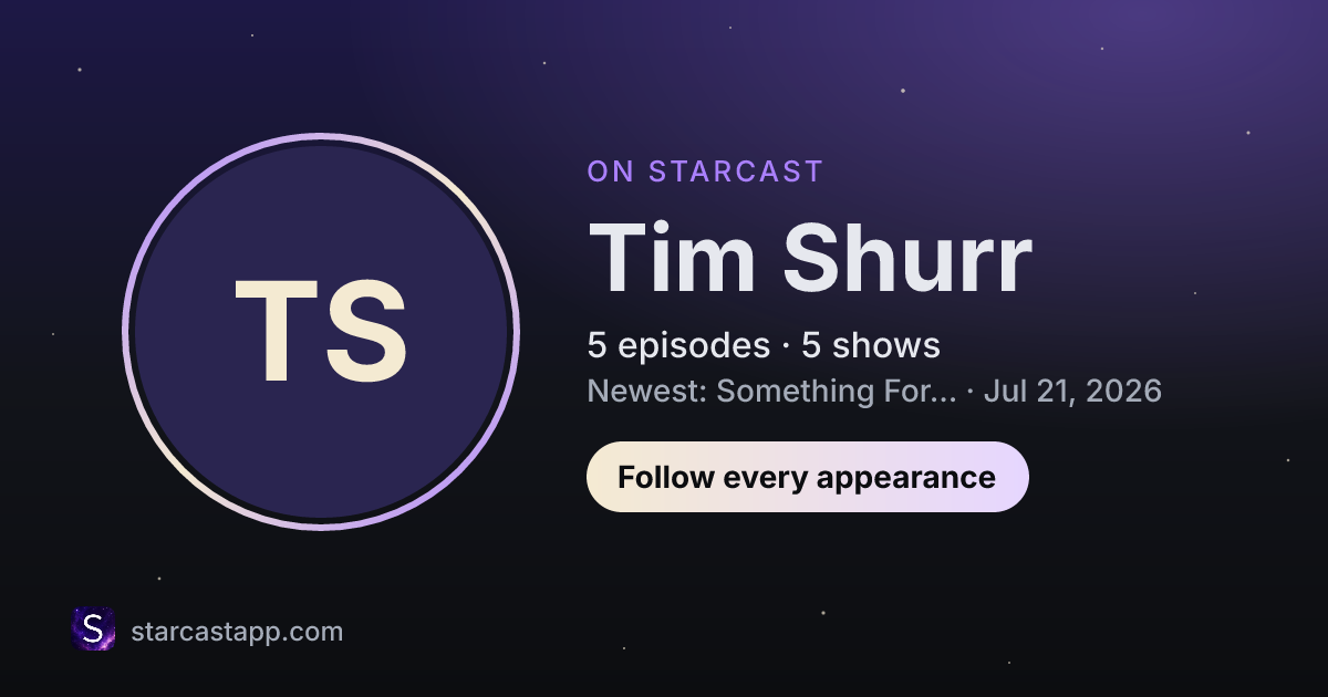 The preview card for Tim Shurr