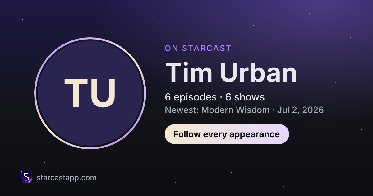 The preview card for Tim Urban