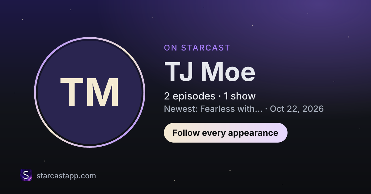 The preview card for TJ Moe