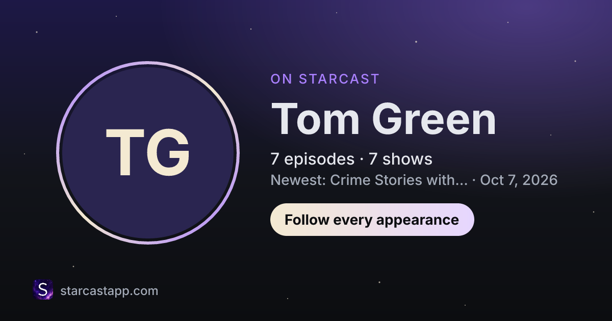 The preview card for Tom Green