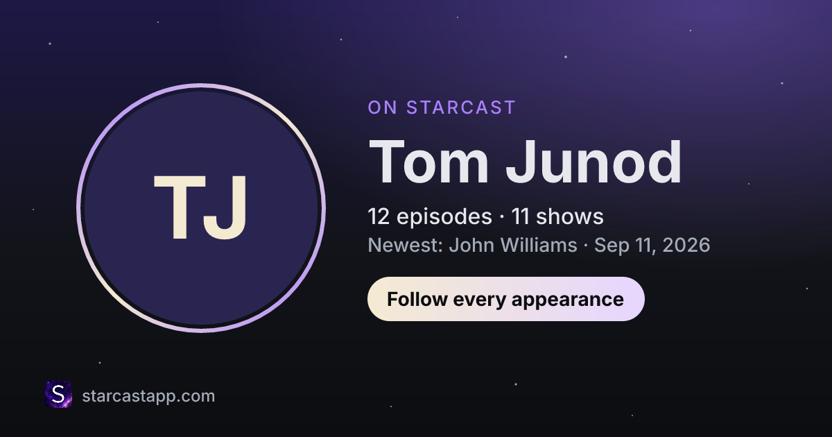 The preview card for Tom Junod