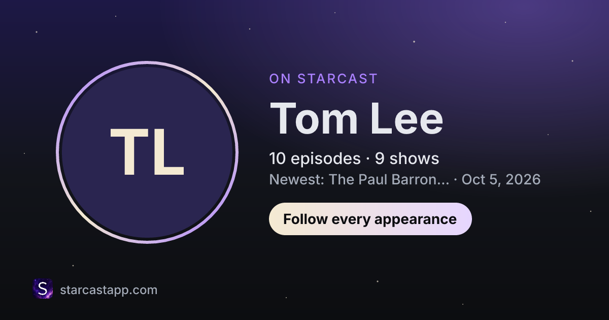 The preview card for Tom Lee