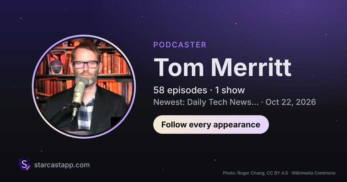 The preview card for Tom Merritt