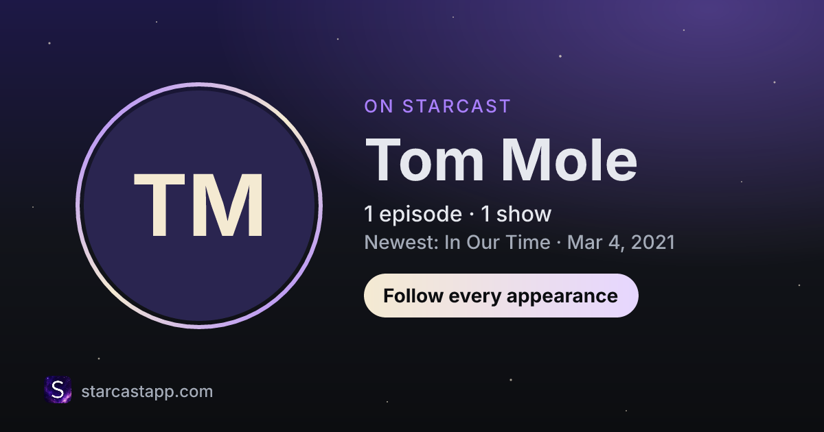The preview card for Tom Mole