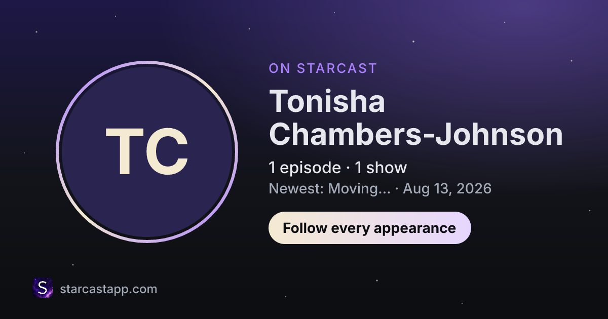 The preview card for Tonisha Chambers-Johnson