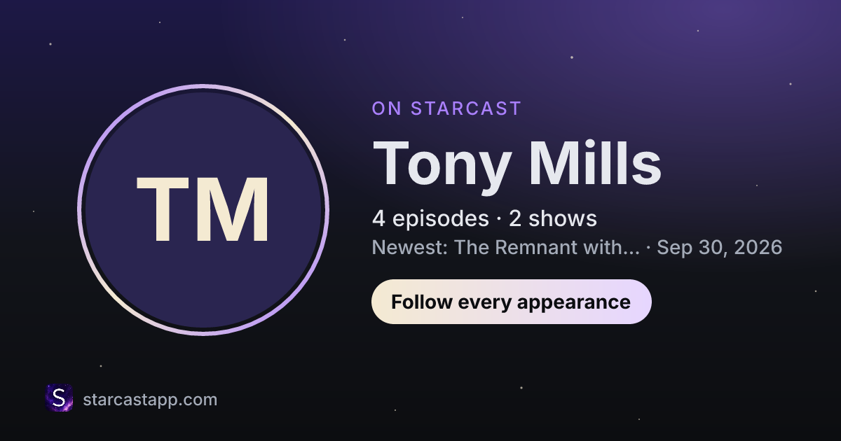 The preview card for Tony Mills