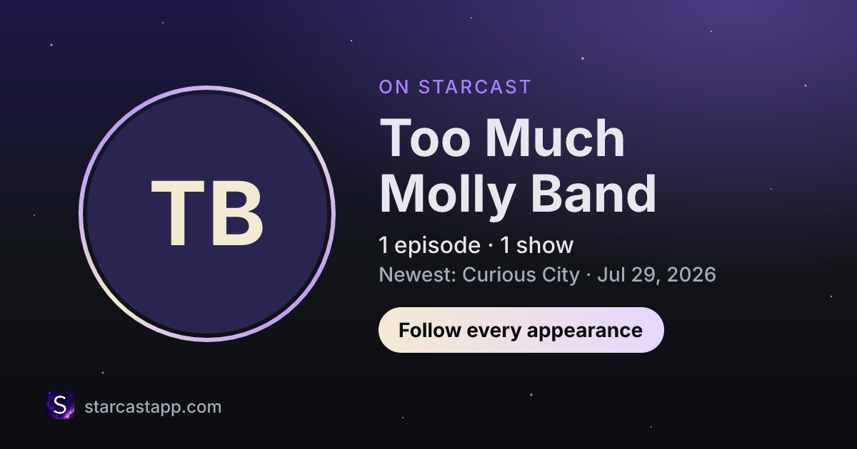The preview card for Too Much Molly Band