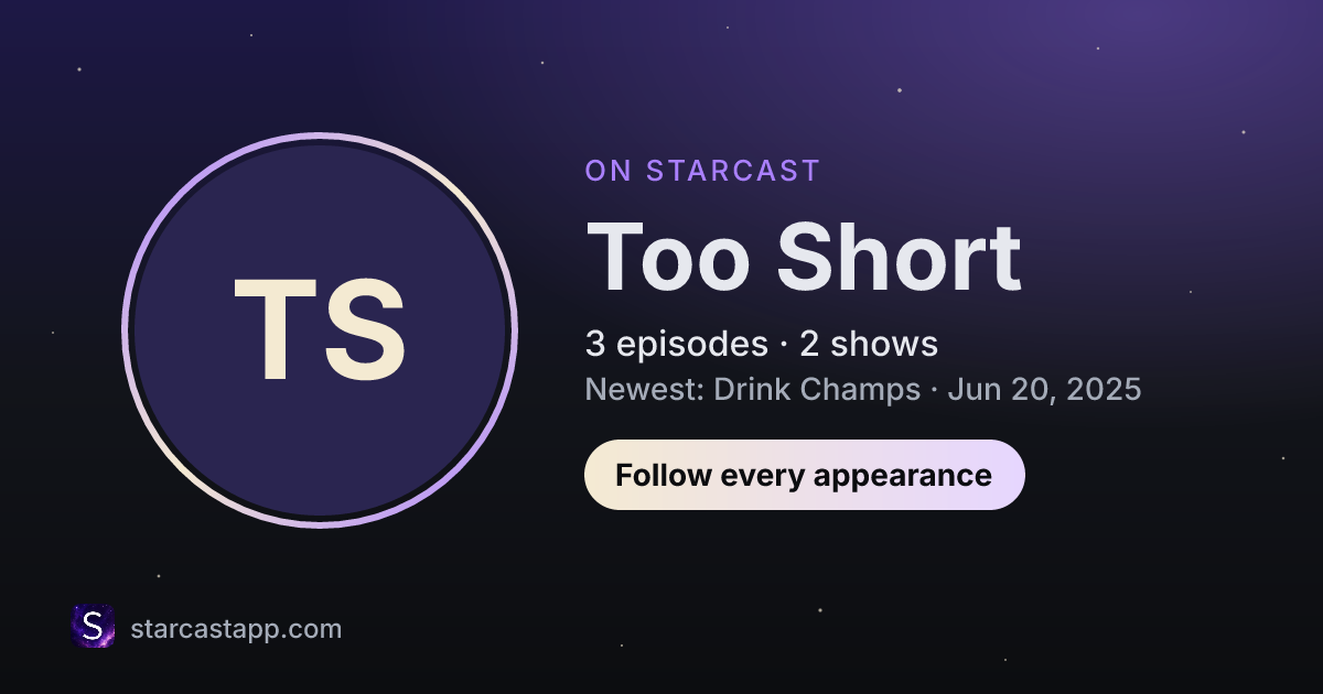 The preview card for Too Short
