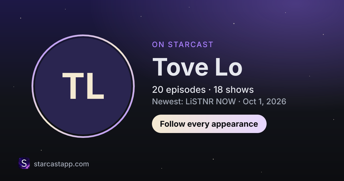 The preview card for Tove Lo