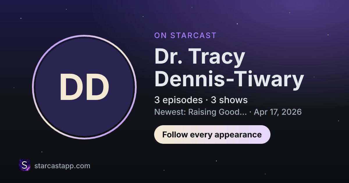 The preview card for Dr. Tracy Dennis-Tiwary