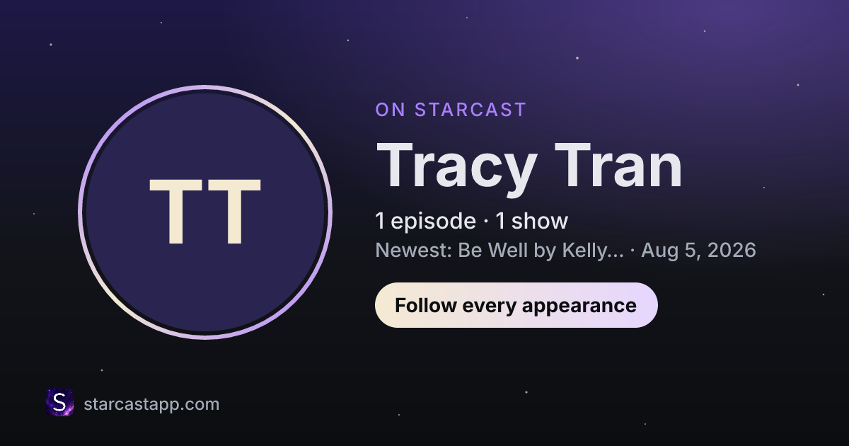 The preview card for Tracy Tran