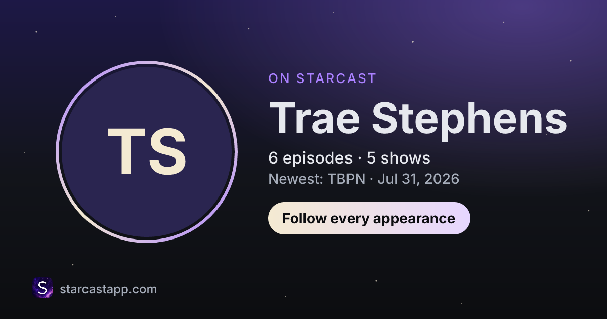 The preview card for Trae Stephens