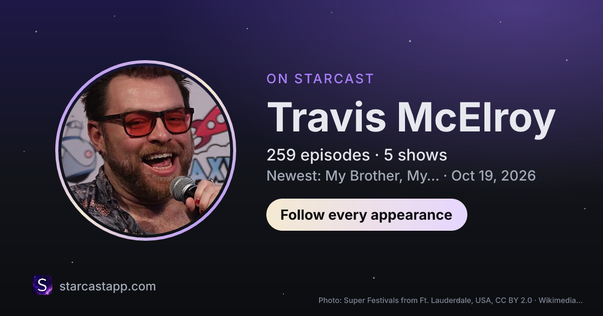 The preview card for Travis McElroy