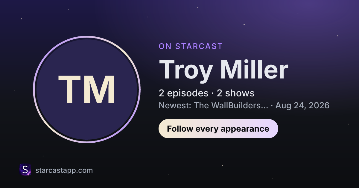 The preview card for Troy Miller