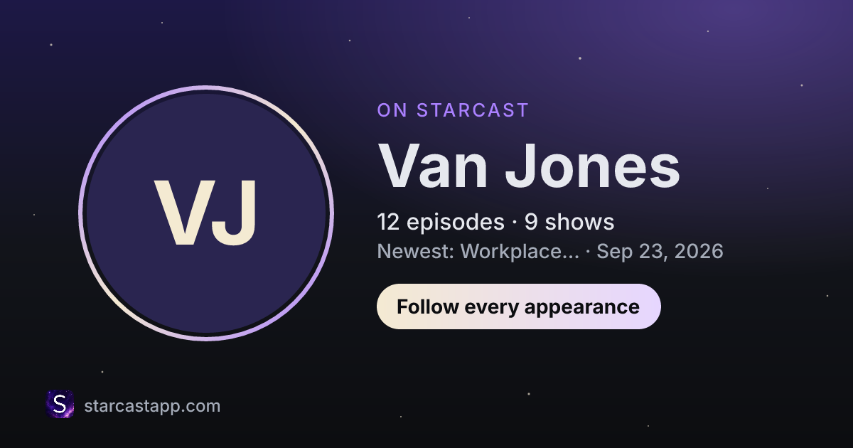 The preview card for Van Jones