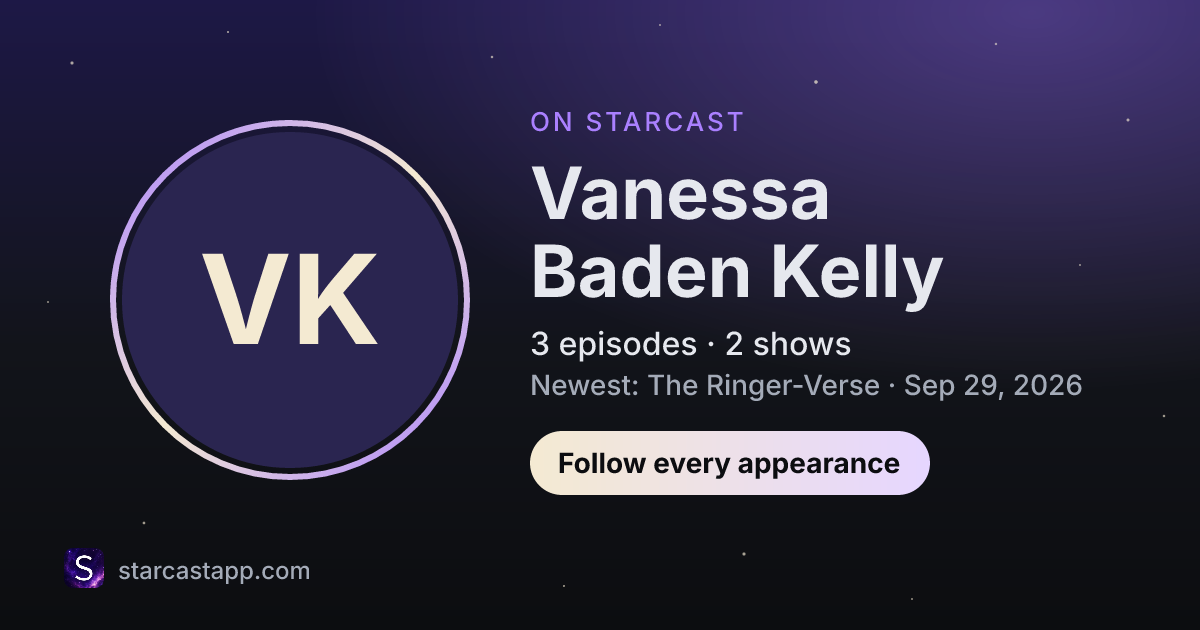 The preview card for Vanessa Baden Kelly