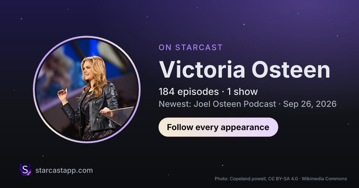 The preview card for Victoria Osteen
