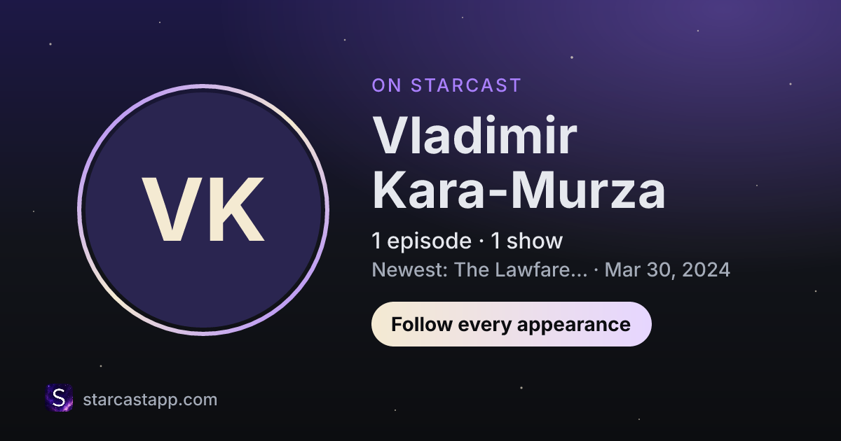 The preview card for Vladimir Kara-Murza