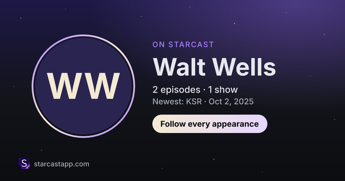 The preview card for Walt Wells