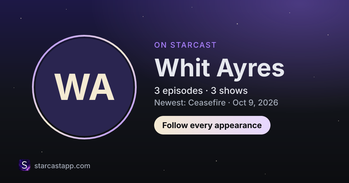 The preview card for Whit Ayres