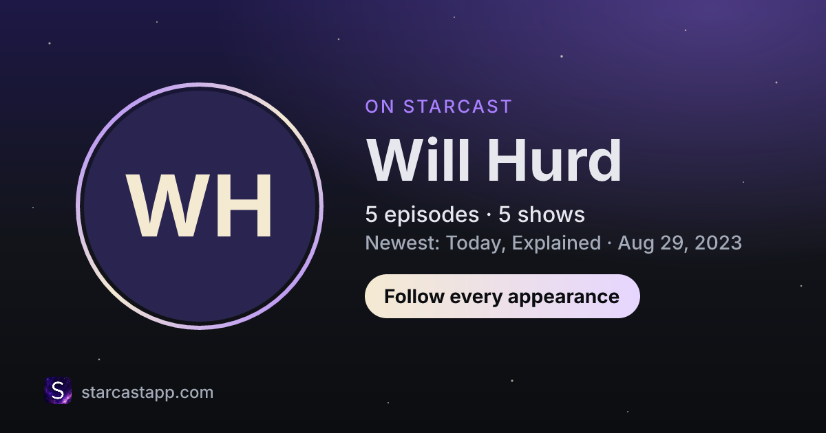 The preview card for Will Hurd