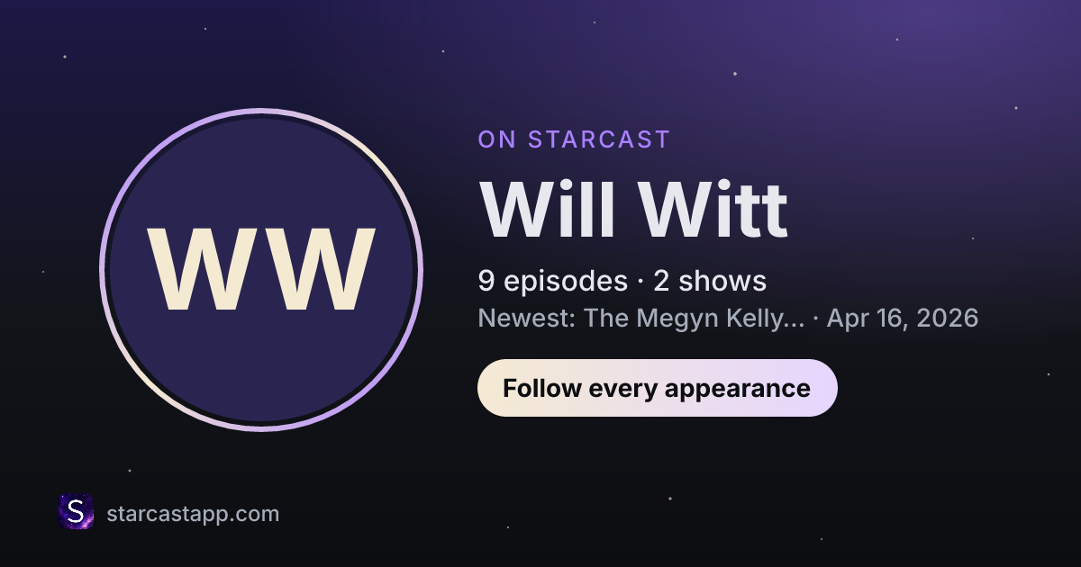 The preview card for Will Witt