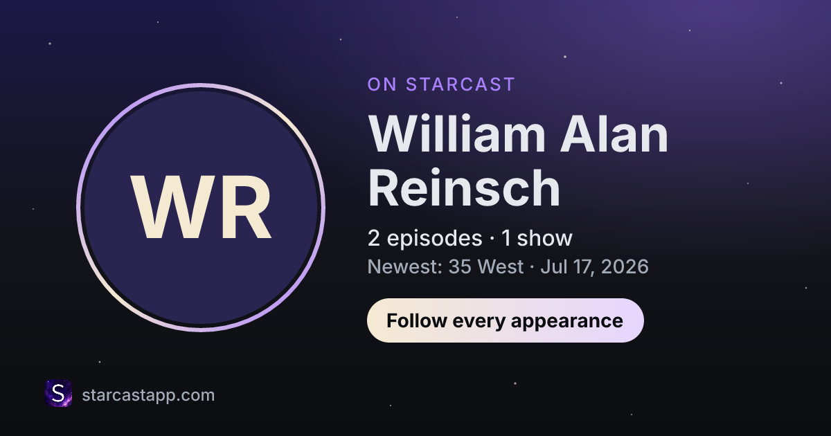 The preview card for William Alan Reinsch
