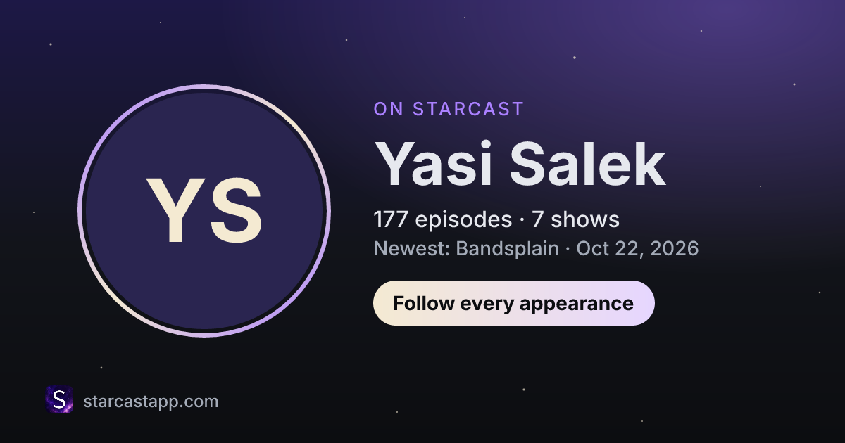 The preview card for Yasi Salek