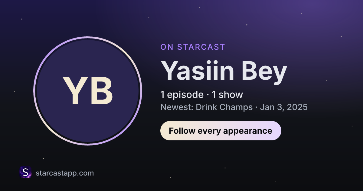 The preview card for Yasiin Bey