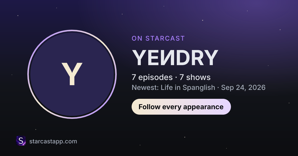 The preview card for YEИDRY