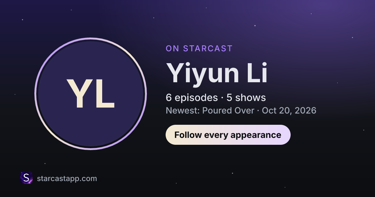 The preview card for Yiyun Li